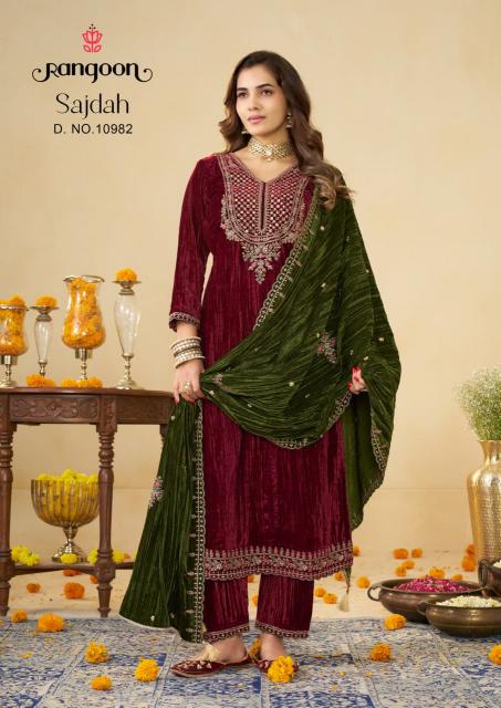 Rangoon sajdah kurti with palazzo set wholesale